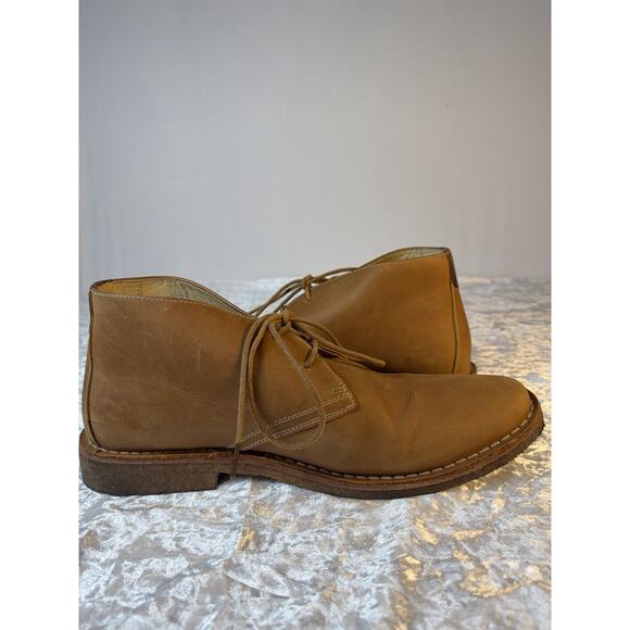 Johnston & Murphy Mens 11M Leather Chukka Boots Brown Sheepskin Lace Up Casual main image 8